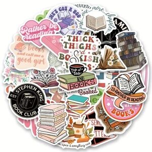 Assorted Books Themed Design Stickers pack of 20